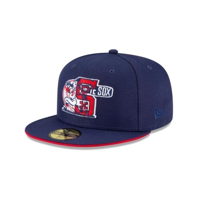 Chicago White Sox Gorra | New Era MLB Double Logo 59fifty Fitted Cap Mexico - Negros